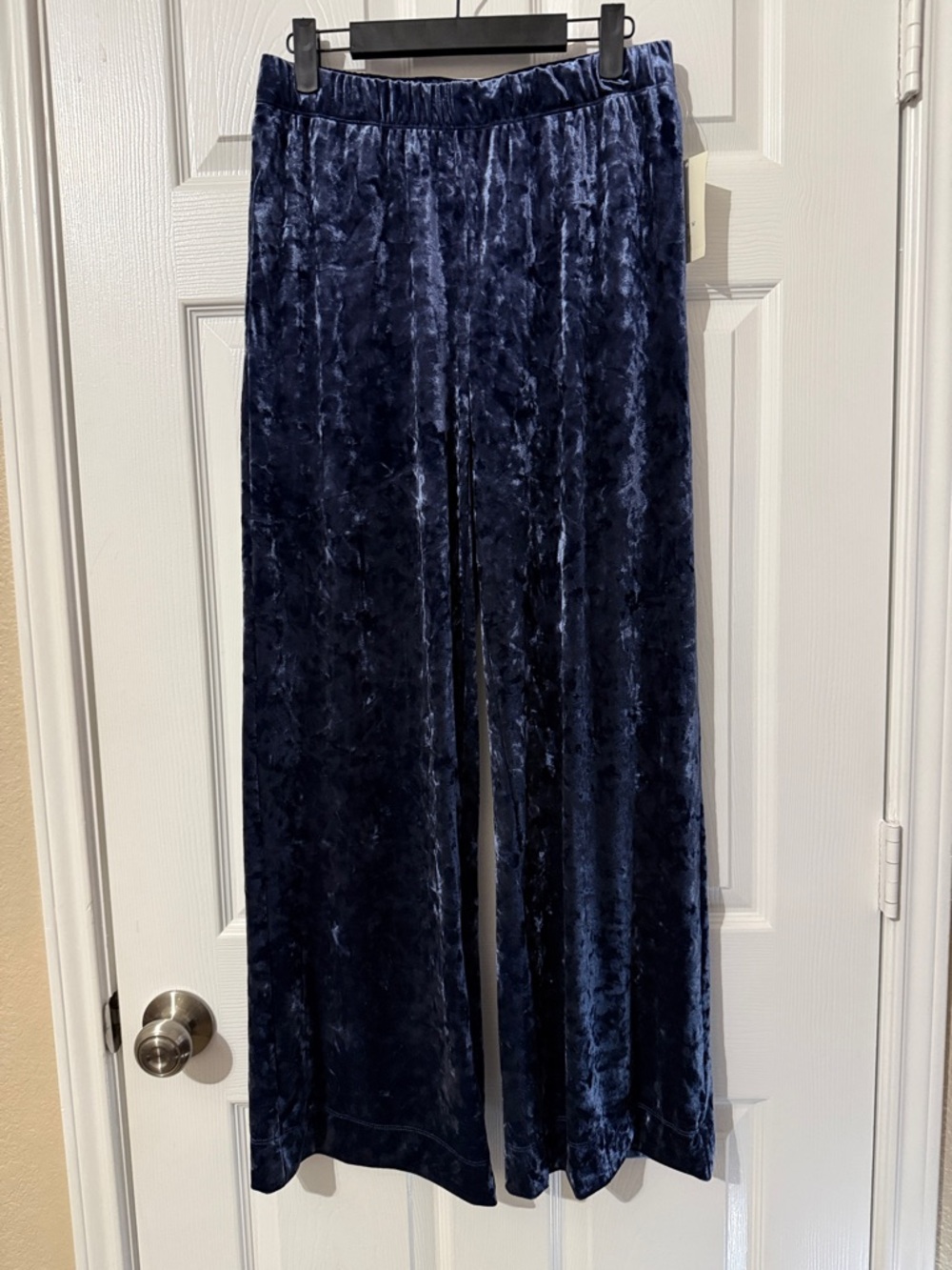 a new day Navy Blue Velvet Wide-Leg Pants